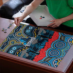 ANZAC Day Gold Coast Titans Puzzle Military Memorial Aboriginal Indigenous Art