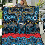 ANZAC Day Gold Coast Titans Quilt Military Memorial Aboriginal Indigenous Art