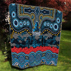 ANZAC Day Gold Coast Titans Quilt Military Memorial Aboriginal Indigenous Art