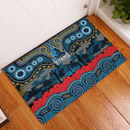ANZAC Day Gold Coast Titans Rubber Doormat Military Memorial Aboriginal Indigenous Art