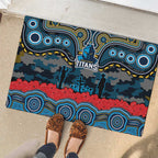 ANZAC Day Gold Coast Titans Rubber Doormat Military Memorial Aboriginal Indigenous Art