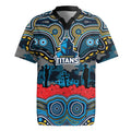 ANZAC Day Gold Coast Titans Rugby Jersey Military Memorial Aboriginal Indigenous Art