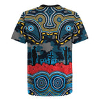 ANZAC Day Gold Coast Titans Rugby Jersey Military Memorial Aboriginal Indigenous Art