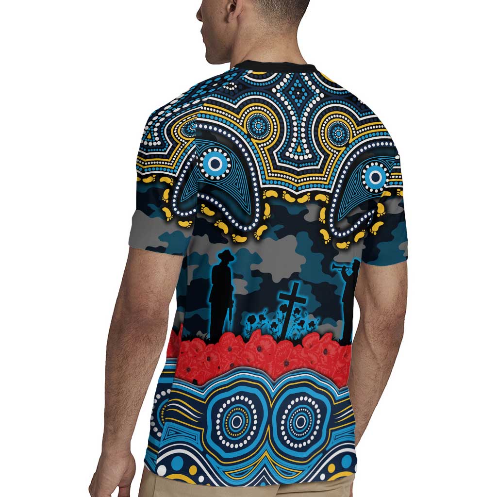 ANZAC Day Gold Coast Titans Rugby Jersey Military Memorial Aboriginal Indigenous Art