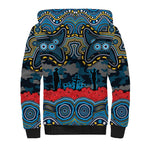 ANZAC Day Gold Coast Titans Sherpa Hoodie Military Memorial Aboriginal Indigenous Art