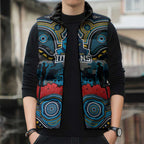 ANZAC Day Gold Coast Titans Sleeveless Puffer Jacket Military Memorial Aboriginal Indigenous Art