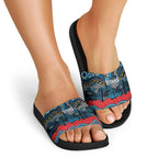 ANZAC Day Gold Coast Titans Slide Sandals Military Memorial Aboriginal Indigenous Art