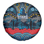 ANZAC Day Gold Coast Titans Spare Tire Cover Military Memorial Aboriginal Indigenous Art