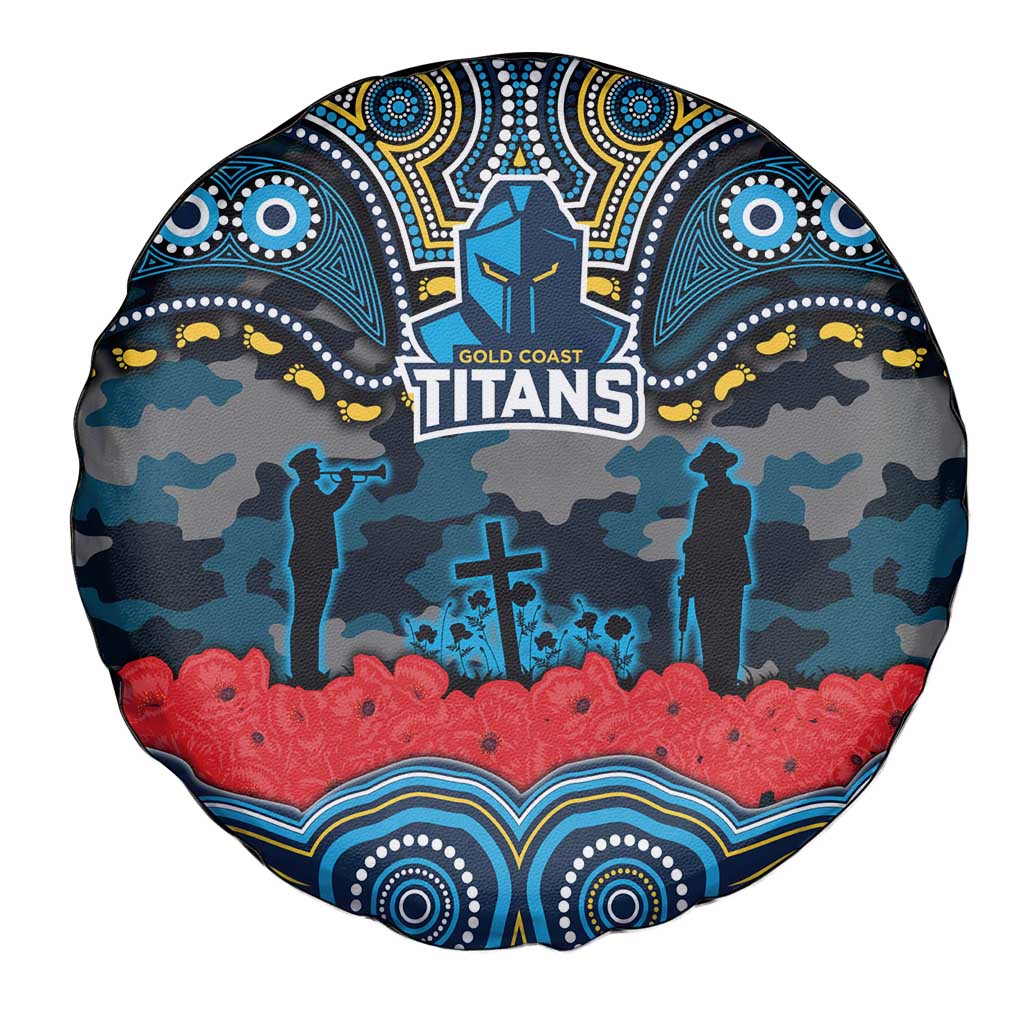 ANZAC Day Gold Coast Titans Spare Tire Cover Military Memorial Aboriginal Indigenous Art