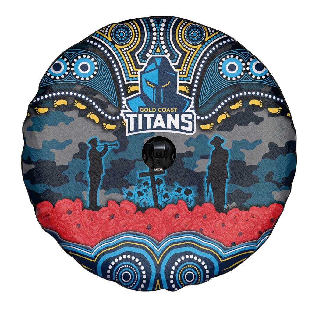 ANZAC Day Gold Coast Titans Spare Tire Cover Military Memorial Aboriginal Indigenous Art