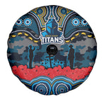 ANZAC Day Gold Coast Titans Spare Tire Cover Military Memorial Aboriginal Indigenous Art