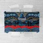 ANZAC Day Gold Coast Titans Tablecloth Military Memorial Aboriginal Indigenous Art