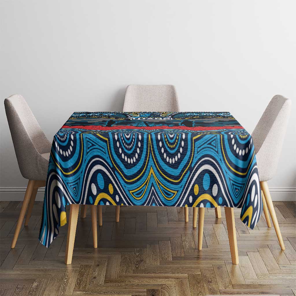 ANZAC Day Gold Coast Titans Tablecloth Military Memorial Aboriginal Indigenous Art
