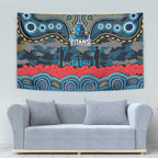 ANZAC Day Gold Coast Titans Tapestry Military Memorial Aboriginal Indigenous Art