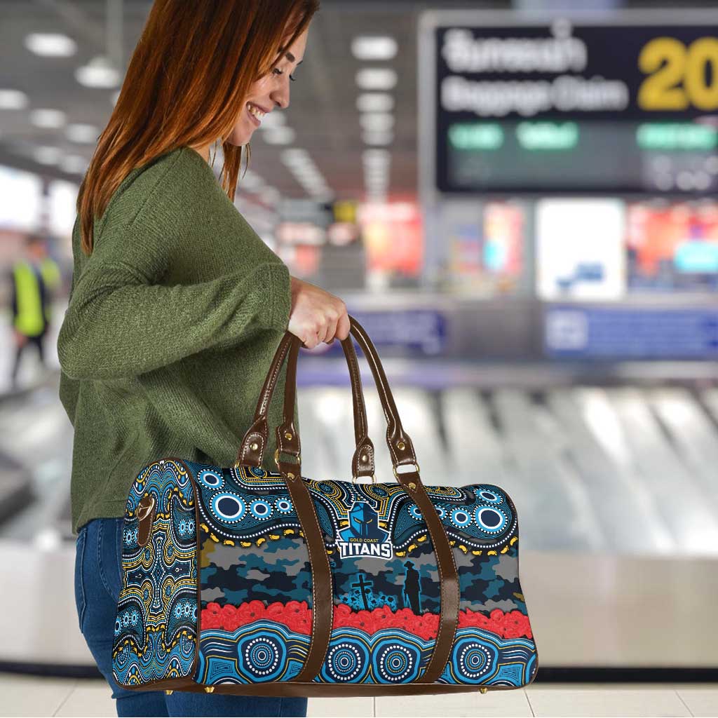 ANZAC Day Gold Coast Titans Travel Bag Military Memorial Aboriginal Indigenous Art