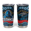 ANZAC Day Gold Coast Titans Tumbler Cup Military Memorial Aboriginal Indigenous Art