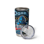 ANZAC Day Gold Coast Titans Tumbler Cup Military Memorial Aboriginal Indigenous Art