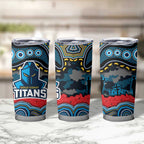 ANZAC Day Gold Coast Titans Tumbler Cup Military Memorial Aboriginal Indigenous Art