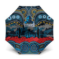 ANZAC Day Gold Coast Titans Umbrella Military Memorial Aboriginal Indigenous Art
