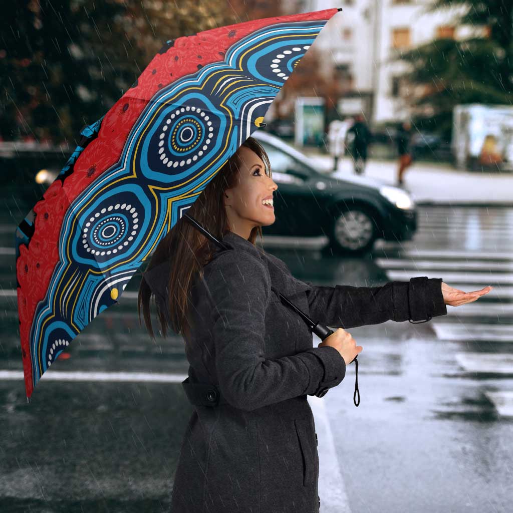 ANZAC Day Gold Coast Titans Umbrella Military Memorial Aboriginal Indigenous Art