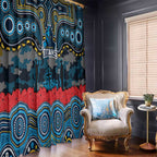 ANZAC Day Gold Coast Titans Window Curtain Military Memorial Aboriginal Indigenous Art