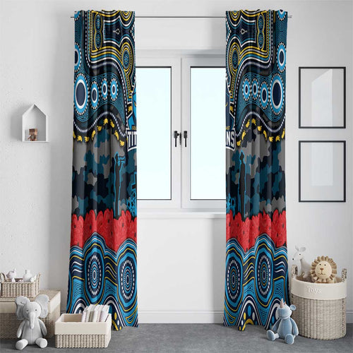 ANZAC Day Gold Coast Titans Window Curtain Military Memorial Aboriginal Indigenous Art