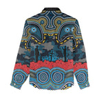 ANZAC Day Gold Coast Titans Women Casual Shirt Military Memorial Aboriginal Indigenous Art