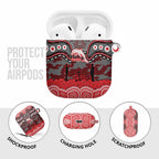 ANZAC Day Dolphins AirPods Case Military Memorial Aboriginal Indigenous Art