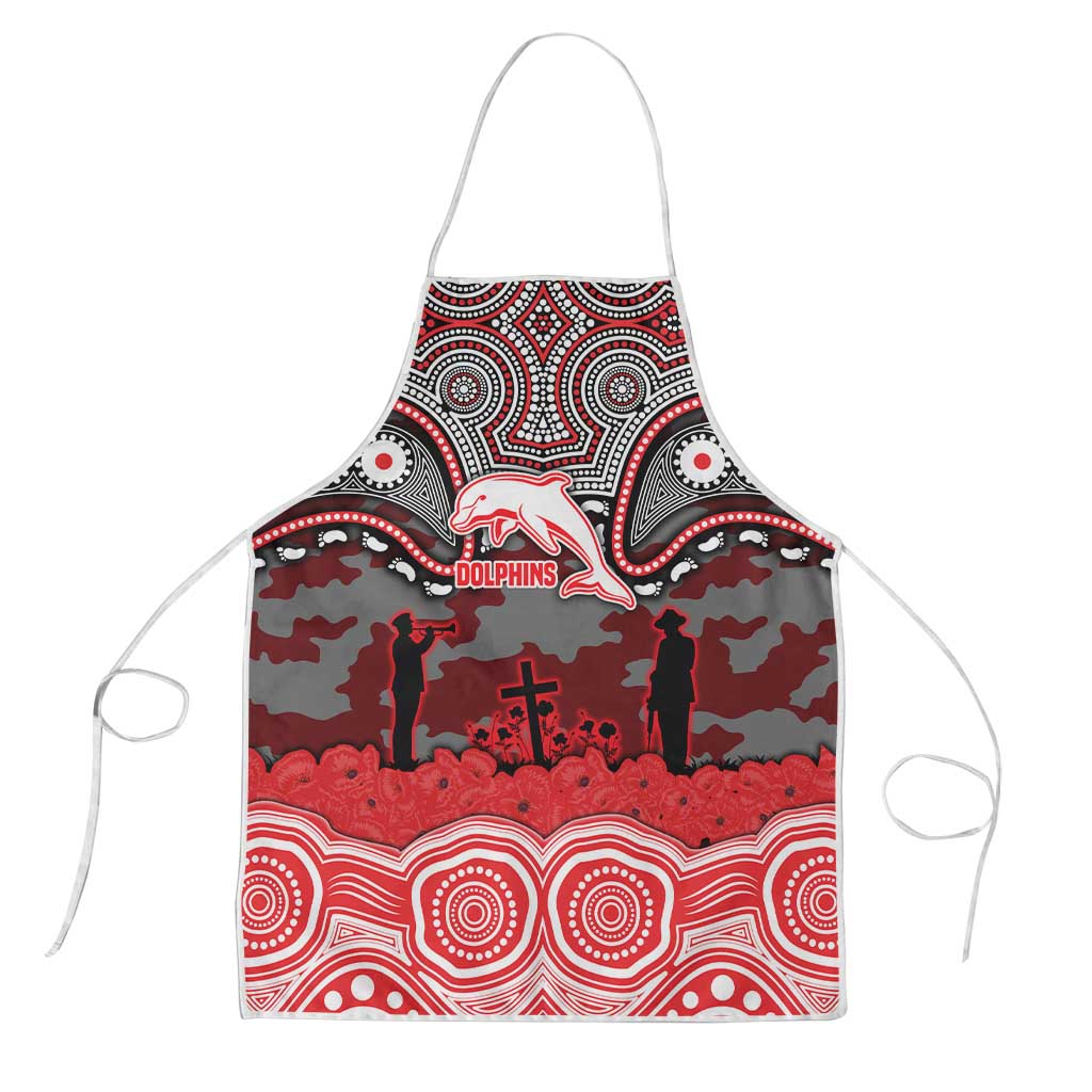 ANZAC Day Dolphins Apron Military Memorial Aboriginal Indigenous Art