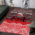 ANZAC Day Dolphins Area Rug Military Memorial Aboriginal Indigenous Art