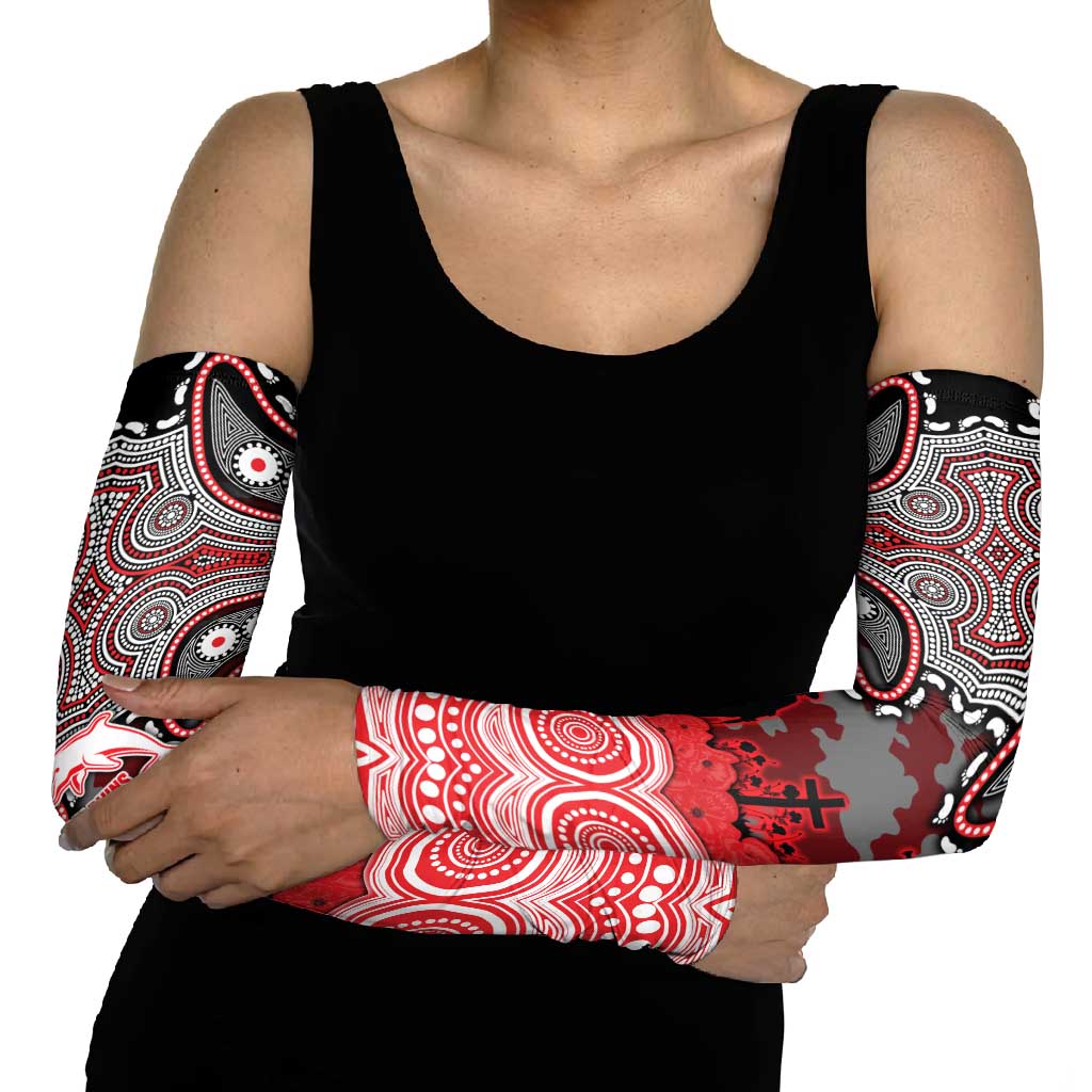 ANZAC Day Dolphins Arm Sleeves Military Memorial Aboriginal Indigenous Art