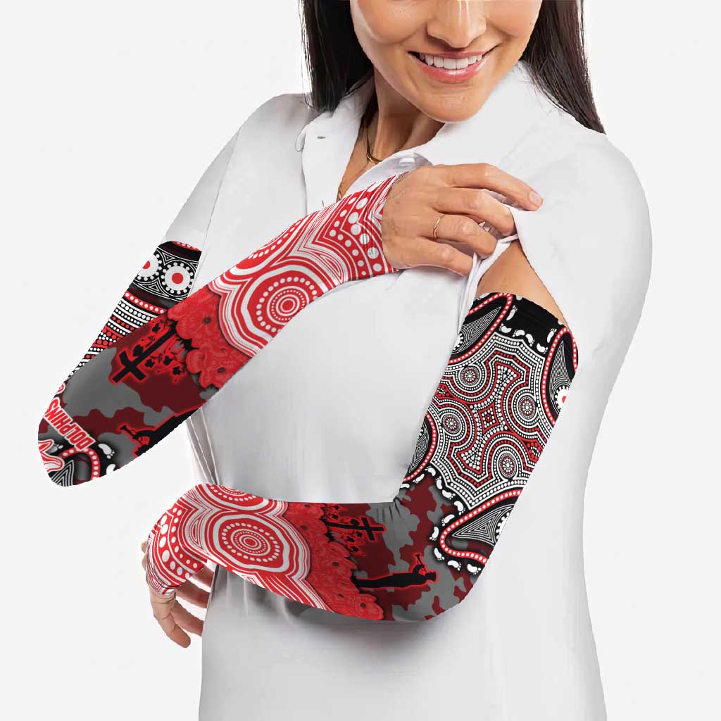 ANZAC Day Dolphins Arm Sleeves Military Memorial Aboriginal Indigenous Art