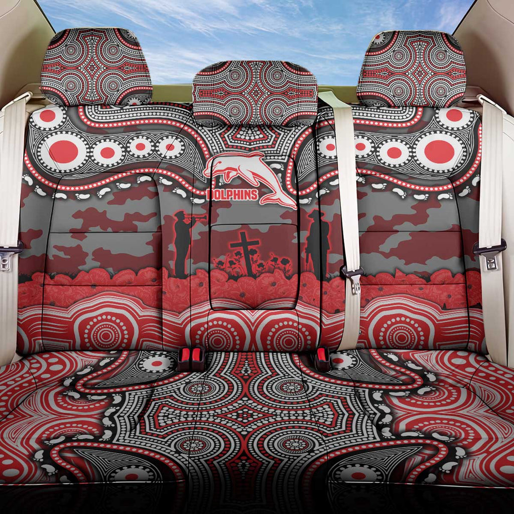 ANZAC Day Dolphins Back Car Seat Cover Military Memorial Aboriginal Indigenous Art