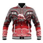 ANZAC Day Dolphins Baseball Jacket Military Memorial Aboriginal Indigenous Art