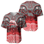 ANZAC Day Dolphins Baseball Jersey Military Memorial Aboriginal Indigenous Art