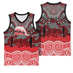 ANZAC Day Dolphins Basketball Jersey Military Memorial Aboriginal Indigenous Art