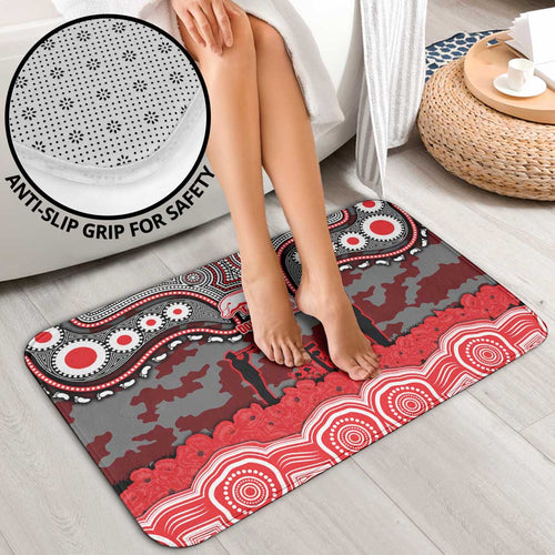 ANZAC Day Dolphins Bathroom Set Military Memorial Aboriginal Indigenous Art