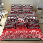 ANZAC Day Dolphins Bedding Set Military Memorial Aboriginal Indigenous Art
