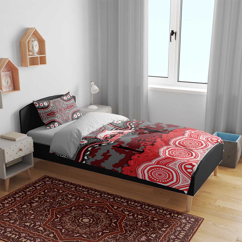 ANZAC Day Dolphins Bedding Set Military Memorial Aboriginal Indigenous Art