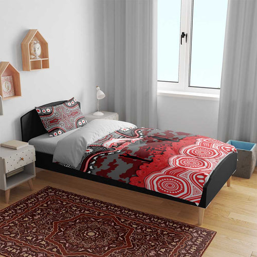 ANZAC Day Dolphins Bedding Set Military Memorial Aboriginal Indigenous Art