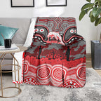 ANZAC Day Dolphins Blanket Military Memorial Aboriginal Indigenous Art