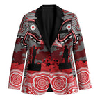 ANZAC Day Dolphins Blazer Military Memorial Aboriginal Indigenous Art