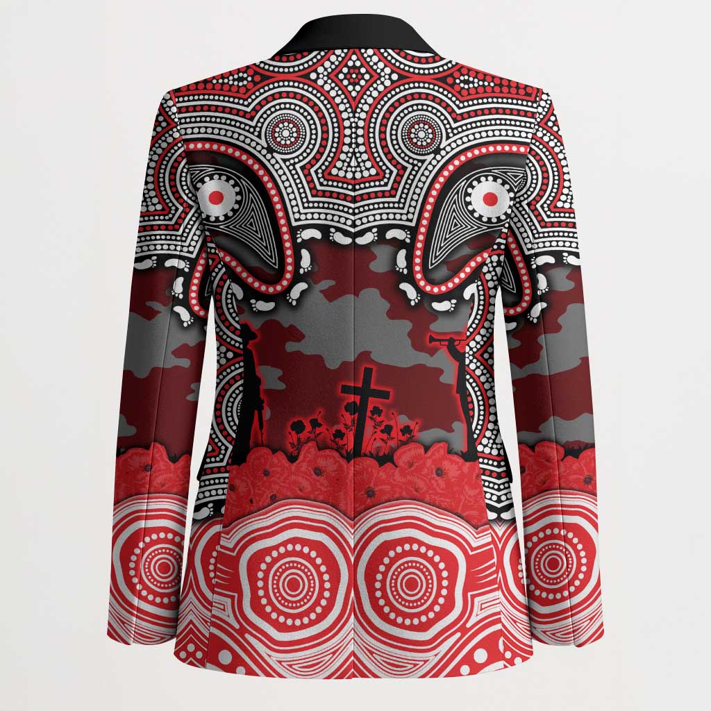ANZAC Day Dolphins Blazer Military Memorial Aboriginal Indigenous Art