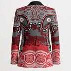 ANZAC Day Dolphins Blazer Military Memorial Aboriginal Indigenous Art