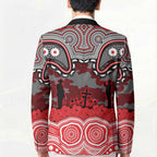 ANZAC Day Dolphins Blazer Military Memorial Aboriginal Indigenous Art