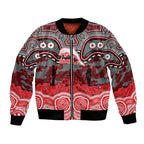 ANZAC Day Dolphins Bomber Jacket Military Memorial Aboriginal Indigenous Art