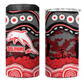 ANZAC Day Dolphins 4 in 1 Can Cooler Tumbler Military Memorial Aboriginal Indigenous Art