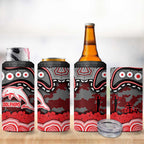 ANZAC Day Dolphins 4 in 1 Can Cooler Tumbler Military Memorial Aboriginal Indigenous Art