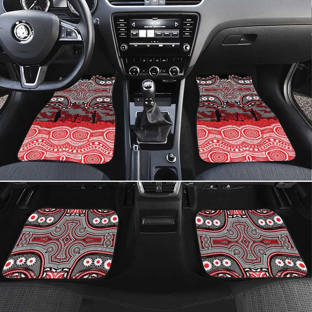 ANZAC Day Dolphins Car Mats Military Memorial Aboriginal Indigenous Art