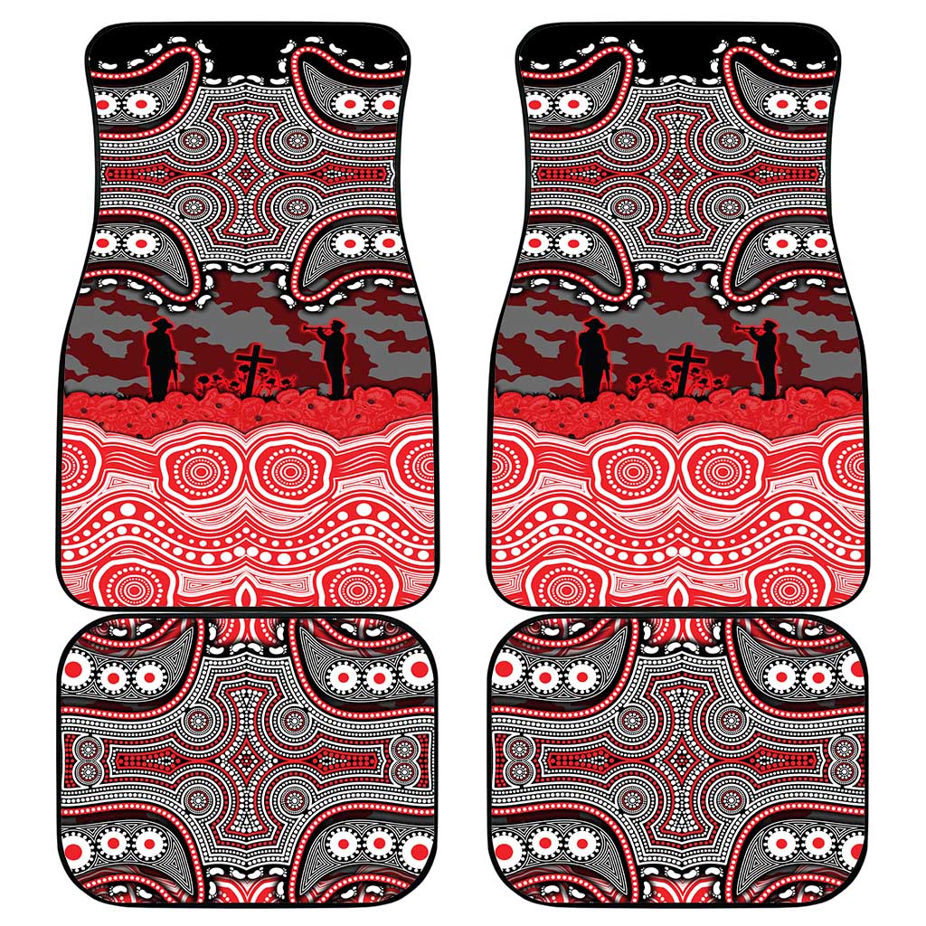 ANZAC Day Dolphins Car Mats Military Memorial Aboriginal Indigenous Art